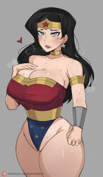 <3 1girls 2023 amazon amazonian big_breasts big_thighs black_hair blue_eyes blush blushing bobtheneet busty cleavage dc dc_comics diana_prince earrings female female_only hand_on_breast hi_res high_resolution highres huge_breasts huge_thighs large_breasts leotard light-skinned_female light_skin long_hair narrow_waist pussy_peek slim_waist small_waist solo solo_female solo_focus star_earrings superhero_costume superheroine sweating sweaty_body thick_thighs thunder_thighs thunderthighs tiara tight_clothing tight_leotard voluptuous voluptuous_female wide_hips wonder_woman wonder_woman_(series) rating:Explicit score:526 user:Jamal_Laquari