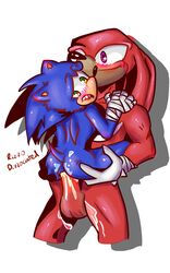 anal anal_sex anthro balls furry gay gay_sex knuckles_the_echidna male_only penetration penis size_difference sonic_the_hedgehog yaoi rating:Explicit score:7 user:sonicglitter