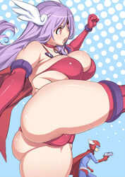 armor_bikini ass big_ass konami konami_lady konami_man konami_wai_wai_world purple_hair thong_bikini uno_makoto rating:Questionable score:38 user:ratonnepe