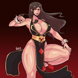 1girls alternate_costume alternate_hairstyle chinese_clothes chinese_dress chun-li cleavage female female_only fully_clothed large_breasts lipstick loggus_doggus long_hair muscular muscular_female muscular_thighs qipao revealing_clothes solo street_fighter street_fighter_v wide_hips wide_thighs rating:Questionable score:79 user:Log_draws