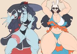 2girls asian asian_female big_breasts dead_by_daylight hooked_on_you huntress_(dead_by_daylight) muscular_female rin_yamaoka smug_ghost the_huntress_(dead_by_daylight) the_spirit_(dead_by_daylight) rating:Explicit score:200 user:wetappetite