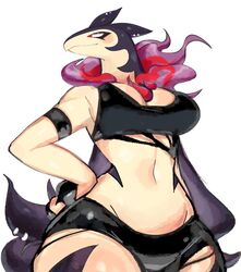 anthro anthrofied big_breasts breasts clothing female hisuian_typhlosion nintendo pokemon pokemon_(species) regional_form_(pokemon) solo thick_thighs typhlosion usa37107692 wide_hips rating:Questionable score:73 user:Kidenyfailur