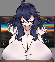 breasts_bigger_than_head hex_maniac hyper hyper_breasts inakotho pokemon the_ring yamamura_sadako_(cosplay) rating:Questionable score:77 user:BreedinHexxy~