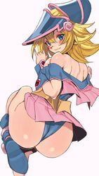 1girls ass blonde_hair blue_eyes blush dark_magician_girl female leotard smile tagme whoopsatro yu-gi-oh! rating:Questionable score:125 user:Mlitchgaster