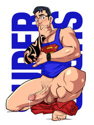 boner bottomless dc erect_penis erection hard_on male male_only muscles muscular muscular_male precum precum_drip spread_legs superman_(cosplay) tattoos uncut veiny_penis velgaty rating:Explicit score:18 user:musclebro9