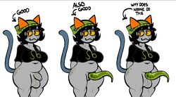 1futa 2023 :3 balls big_balls big_breasts big_penis bottomless cat_tail chubby chubby_female chubby_futanari clothed clothing english_text erection flaccid futa_only futanari grey_skin homestuck humanoid ms_paint_adventures nepeta_leijon partially_clothed penis smooth_balls solo standing tagme tail tentacle tentacle_penis text troll xenopavilia rating:Explicit score:123 user:Matheus_666