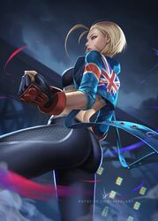 1girls ass blonde_hair blue_eyes cammy_white female female_only fully_clothed light-skinned_female light_skin looking_away nibelart scar solo street_fighter street_fighter_6 union_jack rating:Safe score:76 user:WatchTheLanguage