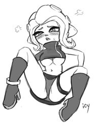 agent_8_(splatoon) blush cephalopod cephalopod_humanoid iseenudepeople mask_(marking) monochrome nintendo no_bra octoling octoling_girl octopus panties shoes skirt splatoon splatoon_2 splatoon_2:_octo_expansion spread_legs suction_cup sweat tentacle tentacle_hair underboob rating:Explicit score:69 user:sadismember