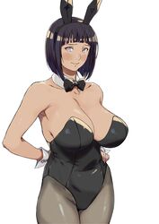 1girls arad_baranga bare_arms bare_shoulders belly belly_button big_breasts blue_hair blush bob_cut boruto:_naruto_next_generations bowtie bunny_costume bunny_ears bunny_girl bunnysuit busty cleavage clothed clothing collar cuffs cute fake_animal_ears female female_focus female_only hairband hi_res high_resolution highres hyuuga_hinata inner_sideboob large_breasts legwear light-skinned_female light_skin lips lipstick looking_to_the_side makeup mature mature_female medium_hair milf naruto naruto_(series) naruto_shippuden no_bra pale-skinned_female pale_skin pantyhose pink_lips pink_lipstick pinup shoulder_length_hair shounen_jump sideboob skimpy skimpy_clothes solo solo_female solo_focus standing voluptuous white_background rating:Questionable score:123 user:_derDon_