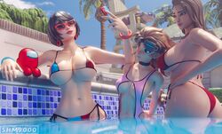 3d 3girls absurd_res among_us bikini boardwalk_ruby_(fortnite) breasts evie_(fortnite) female female_only fortnite hi_res large_breasts light-skinned_female light_skin phone pool ruby_(fortnite) sunglasses superhentaimaster9000 swimsuit sylvie_(fortnite) tinted_eyewear water rating:Questionable score:299 user:WatchTheLanguage