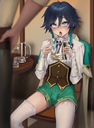 2boys alcohol beer blush brothel cum cum_drinking cum_in_container cum_on_tongue drinking_cum femboy genshin_impact gokkun ikemeru19 penis_bulge pleasure_face steam stockings tongue tongue_out venti_(genshin_impact) rating:Explicit score:486 user:baklamaster