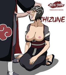 1boy 1boy1girl 1girls akatsuki_(naruto) alternate_version_available areolae big_breasts black_eyes black_hair breasts breasts_out bukkake character_name cleavage climax cloak clothing cum cum_in_mouth cum_on_face cum_on_hair empty_eyes erection facial feet female_focus hand_on_head high_resolution kenshin kimono kneeling long_hair male/female male_with_female mind_break nail_polish naruto naruto_(series) naruto_shippuden nipples open_clothes open_mouth open_pants open_toe_shoes pain_(naruto) pants partial_male penis_on_face penis_out penis_poke poking sandals shizune simple_background standing text toes tongue tongue_out url web_address white_background rating:Explicit score:38 user:Bvxzv