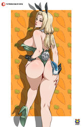 1animal 1girls adapted_costume ass back_view backless_leotard backless_outfit bare_back big_ass blonde_hair brown_eyes bubble_ass bubble_butt bunny_ears bunny_girl bunny_tail bunnysuit detached_collar detached_sleeves easter female female_focus female_only from_behind katsuyu kyoffie leotard lipstick looking_back looking_down makeup mature mature_female naruto naruto_(series) naruto_shippuden pinup ponytail raised_leg rear_view revealing_clothes slug strapless strapless_leotard thong_leotard tied_hair tsunade twintails voluptuous voluptuous_female rating:Questionable score:132 user:Dekorin