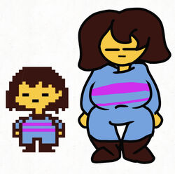 2d big_breasts brown_hair color frisk laitgod mob_face reference_image shortstack tagme undertale undertale_(series) white_background yellow_skin rating:Questionable score:14 user:LaitGod