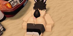  1boy 1girls 3d ass car cum dusty_trip mostly_nude myrealdamage nude on_floor penis roblox roblox_avatar roblox_game robloxian shoes tagme thighhighs  rating:explicit score: user:lusteden