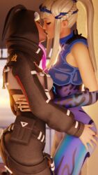 2girls 3d clothed clothing female female_only fortnite highwire_(fortnite) kissing mafuyur34 mizuki_(fortnite) safe sfw sunset yuri rating:Questionable score:79 user:MafuyuR34