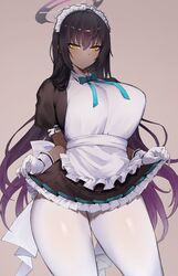 1girls 2020s 2023 2d 2d_(artwork) 5_fingers beige_background belly big_breasts big_hips black_body black_hair black_skin blue_archive blue_bowtie blush blushing_at_viewer blushing_profusely bow_tie bowtie breasts brown_background cleaning_&_clearing_(blue_archive) clothed clothes clothing color colored curvy curvy_body curvy_female curvy_figure curvy_thighs dark-skinned_female dark_skin dress eyelashes eyes eyes_half_open eyes_open female female_focus female_only fingers first_person_perspective first_person_view frown frowning frowning_at_viewer girl glove gloves hair half-closed_eye half-closed_eyes halo hips human humanoid humanoid_genitalia karin_(blue_archive) kataku_musou leggings legwear long_hair looking_at_viewer looking_down maid maid_apron maid_cap maid_dress maid_headdress maid_outfit maid_uniform mammal mammal_humanoid millennium_science_school_student multicolored_hair neck no_dialogue no_text pov pov_eye_contact ribbon ribbons showing showing_off shy shy_expression simple_background skin skirt skirt_pull solo solo_focus suggestive suggestive_look suggestive_pose suggestive_posing textless thick_thighs thighs two_tone_hair video_game video_game_character video_game_franchise video_games white_leggings white_legwear yellow_eyes rating:Questionable score:124 user:FarLeftGuy