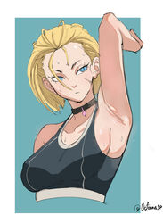 1girls armpit armpit_crease armpit_fetish armpits arms_up big_breasts blonde_female blonde_hair blue_eyes breasts cammy_white cat_eyes choker collar female female_only fully_clothed octavius_dp scar scarred scars sideboob solo straight_hair street_fighter street_fighter_6 sweat sweating sweaty sweaty_armpits rating:Safe score:100 user:Fumeknight1