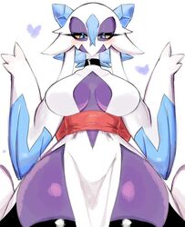 anthro big_breasts froslass ghost pokemon pokemon_(species) purple_skin thick_thighs usa37107692 yukimenoko rating:Questionable score:141 user:Foxfoxyrock