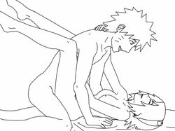 1boy 1girls animated barefoot desto female human male missionary missionary_position monochrome naruto sakura_haruno sex straight uzumaki_naruto vaginal_penetration rating:Explicit score:24 user:bot