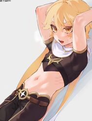 1boy aether_(genshin_impact) angry blonde_hair blonde_hair_male blush femboy genshin_impact jtveemo male male_focus male_only solo waist rating:Explicit score:67 user:Ernedwx