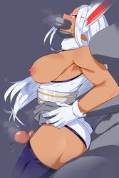 1futa 1girls 1monster 2girls athletic_female barefoot big_ass big_breasts big_penis blush breasts breasts_out censored clothed_sex covering_another's_mouth covering_mouth dark-skinned_female dark_skin defeated defeated_heroine defeated_superheroine femsub fur_collar futa_on_female futanari gag gagged gloves grabbing_from_behind hand_gagged hand_on_head hand_over_another's_mouth hand_over_mouth handgag hero_outfit_(mha) interspecies large_breasts leotard long_hair looking_back maledom miruko monster mosaic_censoring my_hero_academia nipples nomu precum precum_drip protagonistsub_antagonistdom rabbit_ears rabbit_girl red_eyes restrained rumi_usagiyama ryuugu sleeveless steam sweatdrop thick_thighs thigh_sex thighhighs waist_grab white_hair rating:Explicit score:197 user:deleted107113