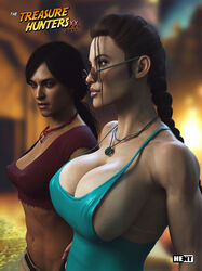 2girls 3d artist_name athletic athletic_female big_breasts biracial biracial_female black_hair blue_eyes breast_envy breasts british british_female brown_eyes brown_hair busty chloe_frazer cleavage crossover curvaceous curvy curvy_figure dark_hair digital_media_(artwork) eyebrows eyelashes eyes female female_focus female_only fit fit_female girl_staring_at_guy's_chest hair hent hi_res hips hourglass_figure huge_ass huge_breasts human indian indian_female lara_croft lara_croft_(angelina_jolie) lara_croft_(classic) large_breasts large_thighs legs light-skinned_female light_skin lips looking_over_eyewear looking_over_glasses looking_over_sunglasses mature mature_female meme naughty_dog red-tinted_eyewear sony sony_corporation sony_interactive_entertainment sunglasses tan-skinned_female tan_body tan_skin tanline thick thick_legs thick_thighs thighs tinted_eyewear tomb_raider toned toned_female top_heavy uncharted uncharted_the_lost_legacy upper_body video_game video_game_character video_games voluptuous waist wide_hips yuri rating:Explicit score:120 user:ShadowPain