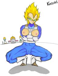  armor breast breasts cameltoe dragon_ball dragon_ball_z female female_vegeta gloves hair hyperbolic_time_chamber inverted_nipples kur0s4k1 nipples oppai rule_63 saiyan super_saiyan vegeta  rating:questionable score: user:cccc