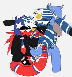  ailewzol argentina_(countryhumans) argentinian_male chile_(countryhumans) countryhumans gay male stickman uruguay_(countryhumans)  rating:explicit score: user:nott10