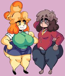 :3 animal_crossing animal_crossing_new_leaf anthro big_ass big_breasts breasts brother_and_sister canine clothed clothing digby_(animal_crossing) digital_drawing_(artwork) digital_media_(artwork) dork_boi doubutsu_no_mori duo female femboy huge_ass huge_breasts isabelle_(animal_crossing) kento_(doubutsu_no_mori) lewd_dorky male nintendo shizue_(doubutsu_no_mori) thick thick_thighs wide_hips rating:Explicit score:35 user:Damedanefan