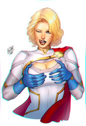 1girls blonde_hair blue_eyes breast_grab breasts cleavage cleavage_cutout curvaceous curvy curvy_body curvy_female curvy_figure dc dc_comics female female_only grabbing grabbing_breasts grabbing_own_breast kara_zor-l karen_starr kodiart96 light-skinned_female light_skin power_girl solo solo_female superhero superheroine superman_(series) tongue tongue_out voluptuous voluptuous_female wink winking winking_at_viewer rating:Questionable score:81 user:randomaccount0897