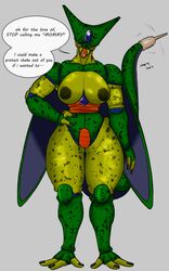 big_breasts bio-android_(dragon_ball) boodapooks breasts cell_(dragon_ball) child_bearing_hips colored dialogue dominant_female dragon_ball dragon_ball_z female guityg huge_breasts huge_thighs imperfect_cell looking_at_viewer looking_down milf nipples rule_63 sex submissive_pov tagme tail tail_wagging thick_thighs rating:Explicit score:137 user:guiTyG