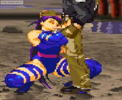 1boy 1girls animated asian asian_female big_breasts blonde_hair blowjob breasts crossover eastern_and_western_character fatal_fury female garou:_mark_of_the_wolves gettag interracial king_of_fighters latex_suit m.u.g.e.n male marvel oral oral_sex pixel_animation pixel_art psylocke purple_hair snk squatting squatting_blowjob squatting_position straight terry_bogard white_male x-men rating:Explicit score:12 user:Poopyjoe404