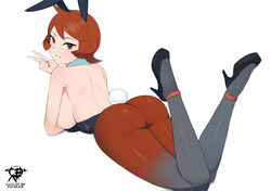 1girls arezu_(pokemon) ass big_ass big_breasts breasts bunny_ears bunny_girl bunnysuit busty female heels high_heels highleg_leotard hips huge_ass kaos_art large_breasts leotard light-skinned_female light_skin nail_polish nintendo pokemon pokemon_legends:_arceus pose posing red_eyes red_hair red_nails sensual short_hair sideboob smile the_pose thick_thighs thighs tights v wide_hips rating:Questionable score:186 user:Aeolus_HX