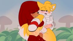 2boys aged_up ahoge anal anal_sex animated animated_gif anthro anthro_on_anthro anthro_only anthro_penetrated anthro_penetrating anthro_penetrating_anthro balls balls_deep biting_shoulder blue_eyes blush blushing echidna erection femboy feminine_male fox fox_boy fox_ears fox_tail fur furry furry_only gay gay_sex knuckles_the_echidna krazyelf legwear legwear_only looking_at_another looking_at_partner looking_back looking_pleasured male male/male male_on_femboy male_only miles_prower mobian_(species) outside outside_sex penetration penis plant purple_eyes quills red_fur sega socks_and_shoes sonic_(series) sonic_the_hedgehog_(series) suspended suspended_congress suspension tails tails_the_fox violet_eyes white_fur yaoi yellow_fur rating:Explicit score:133 user:Wronged2045