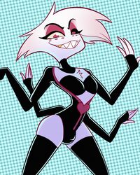 1boy angel_dust_(hazbin_hotel) anthro bulge clothing demon femboy freckles hazbin_hotel heterochromia looking_at_viewer male male_only regret_everything solo spider rating:Questionable score:111 user:Rex_Hollins