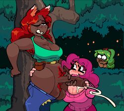 1futa 2023 2girls alternate_version_available animal_ears armpit_hair balls breasts brown_skin clothed clothing cum dark-skinned_female dark-skinned_futanari dark_skin dryad_(terraria) duo_focus ejaculation erection female foreskin forest freckles fully_clothed futa_on_female futanari hiding huge_balls huge_cock human humanoid kemonomimi light-skinned_female light_skin looking_pleasured mostly_clothed orgasm outdoors partially_retracted_foreskin party_girl_(terraria) penis pink_hair pubic_hair red_hair rolling_eyes sharp_teeth skindentation smooth_balls smooth_penis standing terraria thick_thighs uncut voyeur voyeurism wide_hips xenopavilia zoologist_(terraria) rating:Explicit score:367 user:Tag-orum