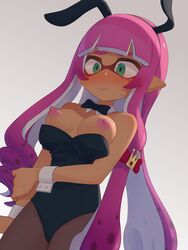 1girls beauty_mark blush boots bunny_girl bunnysuit female inkling inkling_girl latex luna_(piratelust) nervous organ_rn shy splatoon splatoon_(series) splatoon_2 sweatdrop rating:Explicit score:118 user:EricCottle