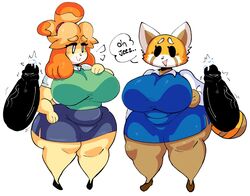 2boys 2girls aggressive_retsuko aggretsuko animal_crossing big_breasts breasts crossover dork_boi female isabelle_(animal_crossing) lewd_dorky male male/female nintendo retsuko sanrio tagme thick_thighs wide_hips rating:Explicit score:70 user:Tyehrj