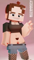 1girls 3d beltomnsfw blender blue_eyes braces breasts brown_hair elli_(beltomnsfw) female fingers freckles horny_female minecraft nude_female outside presenting pussy solo tagme toes rating:Explicit score:18 user:beltom