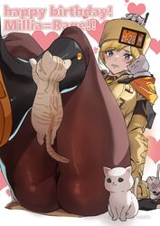 ashiomi_masato ass blush boots feline female guilty_gear guilty_gear_strive millia_rage pantyhose rating:Explicit score:65 user:bot