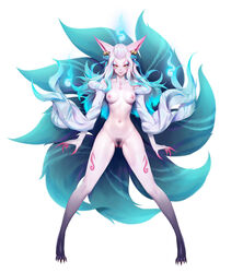 9_tails ahri ai_generated alternate_costume alternate_hair_color alternate_hairstyle animal_ear_fluff animal_ears animal_girl areolae bangs bell belly big_breasts breasts busty child_bearing_hips choker cleavage clothing curvaceous curves curvy curvy_body curvy_female curvy_figure curvy_hips edit eyelashes eyeliner eyeshadow facial_markings female fluffy fluffy_ears fluffy_tail fluffy_tails fox fox_ears fox_girl fox_tail furry_tail hair_ornament hair_ribbon hips hourglass_figure humanoid inner_ear_fluff japanese_clothes kemonomimi kimono kitsune league_of_legends light-skinned_female light_skin lips lipstick long_hair multiple_tails naked navel nine_tailed_fox nipples nude nude_female official_art pale-skinned_female pale_skin pink_nipples riot_games robe spirit_blossom_ahri spirit_blossom_series tail thighs vastaya video_games voluptuous white_hair yellow_eyes zeronis rating:Explicit score:107 user:LewdVesani