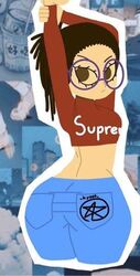 1girls ass back female glasses kawaiiartsmr meme pentagram sister supreme twitter rating:Questionable score:20 user:Trickster82