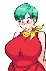 1girls big_breasts blue_eyes blue_eyes_female blush blushing bulma bulma_(dragon_ball) bulma_briefs dragon_ball dragon_ball_z female female_only milf momiji_(artist) solo solo_female toei_animation white_background rating:Safe score:32 user:Berd151