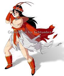 1girls annin_(dragon_ball) areolae black_hair breasts dragon_ball earrings fungushi light-skinned_female light_skin long_hair nipples pussy thighs rating:Explicit score:10 user:Drabeast99