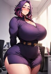 1girls ai_generated alternate_body_type breasts female hips huge_breasts kaina_tsutsumi lady_nagant light-skinned_female light_skin massive_breasts my_hero_academia oatmealdood purple_eyes purple_hair stable_diffusion thick_thighs thighs thunder_thighs tsutsumi_kaina voluptuous wide_hips rating:Questionable score:203 user:Aeolus_HX