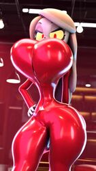 2023 animated blonde_hair bouncing_breasts charlie_morningstar_(hazbin_hotel) clothed demon female female_only hazbin_hotel hourglass_figure huge_ass huge_breasts huge_thighs hyper indoors latex latex_suit no_sound palisal red_eyes red_suit rubber seductive smug solo_female suit swaying swaying_breasts tagme thick_thighs video vivienne_medrano vivziepop wasp_waist rating:Explicit score:216 user:lightswitch4th