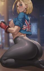 1girls alternate_version_available ass big_breasts blonde_hair blue_eyes breasts cammy_white capcom curvaceous female female_only nipples shexyo short_hair solo street_fighter street_fighter_6 tight_clothing rating:Explicit score:340 user:N33dForBr33d