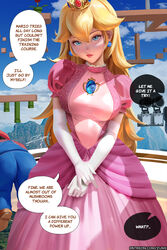 1boy 1girls dialogue dialogue_bubble female female_focus male mario mario_(series) nintendo princess_peach super_mario_bros. super_mario_bros._(2023_film) tagme text zumi rating:Questionable score:134 user:Myfapacc