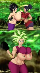 2023 2girls alternate_version_available areola areolae big_ass big_breasts big_butt big_nipples black_hair blue_eyes blush caulifla dragon_ball dragon_ball_super exposed_breasts female female_only fusion green_hair green_pubic_hair h3_sama hi_res high_resolution highres huge_breasts kale kefla large_ass large_breasts large_butt legendary_super_saiyan nipple_piercing nipples overflow overflowing_breasts pierced_nipples piercings potara_earrings potara_nipple_rings saiyan short_hair spiky_hair super_saiyan super_saiyan_2 thick_thighs tight_clothing tournament_of_power underboob rating:Explicit score:71 user:ReanTOCS